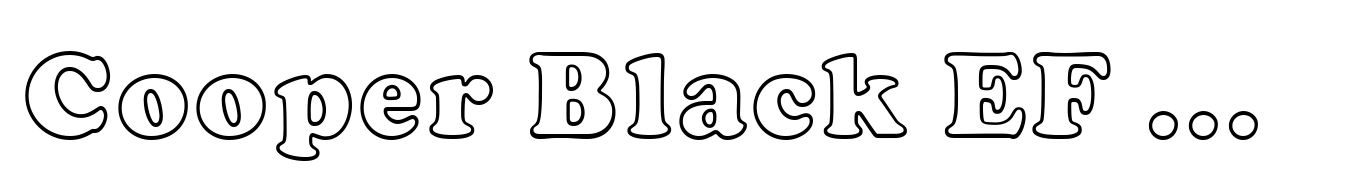 Cooper Black EF Bold Outline